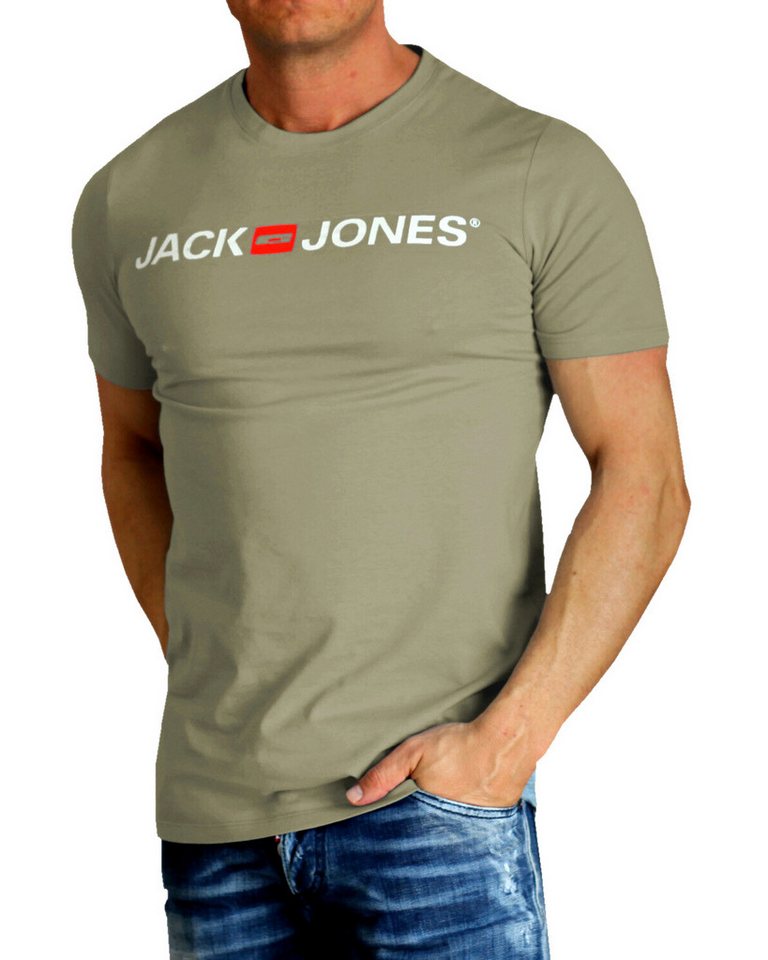 Jack & Jones T-Shirt Stilvolles Slim-Fit oder Regular Shirt mit Printdruck (3er-Pack) Printdruck – Bild 4 von 4