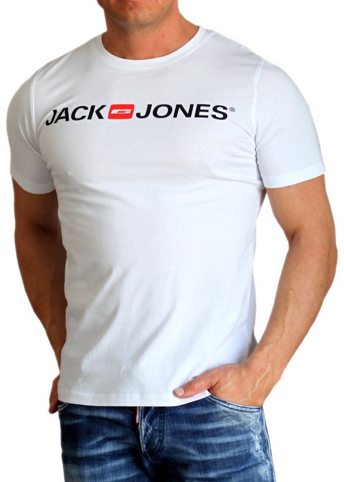 Jack & Jones T-Shirt Stilvolles Slim-Fit oder Regular Shirt mit Printdruck (3er-Pack) Printdruck – Bild 3 von 4
