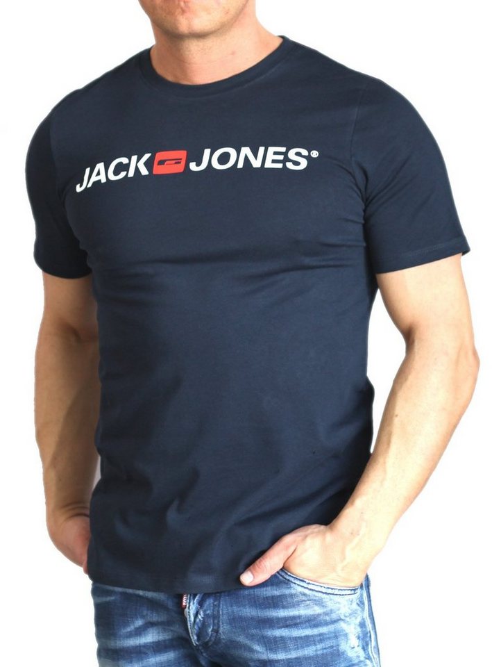 Jack & Jones T-Shirt Stilvolles Slim-Fit oder Regular Shirt mit Printdruck (3er-Pack) Printdruck – Bild 4 von 4