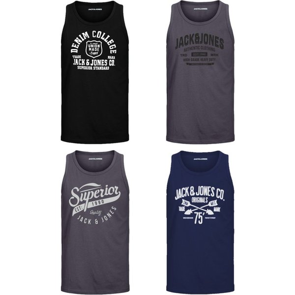 Jack & Jones Tanktop (Spar-Set, 4er-Pack) in unifarbe