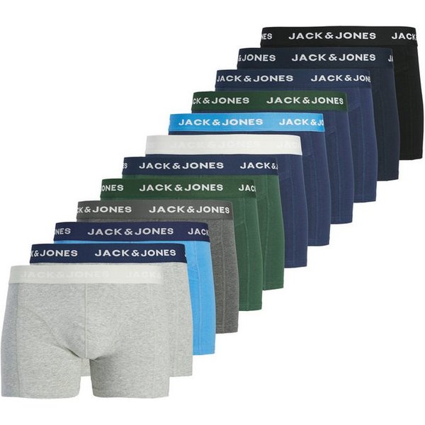 Jack & Jones Trunk JACBENJA SOLID TRUNKS 12 PACK STYD (Packung, 12-St) Baumwollmischung, elastischer Bund