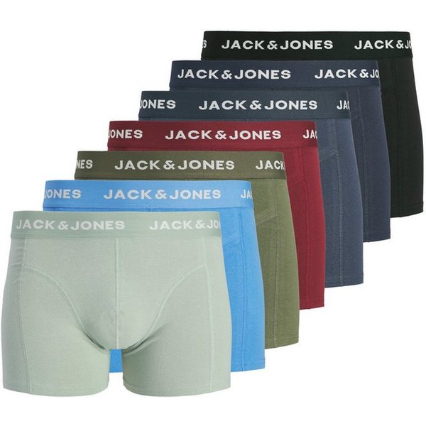 Jack & Jones Trunk JACBENJA SOLID TRUNKS 7 PACK STYD (Packung, 7-St) Baumwollmischung, elastischer Bund
