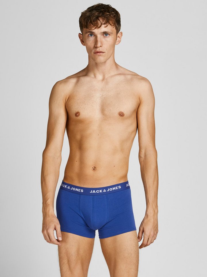 Jack & Jones Trunk JACBLACK eng anliegend, bequem mit elastischem Bund (Packung, 5-St) unifarben & meliert, Baumwollmischung, elastisches Bündchen – Bild 2 von 5