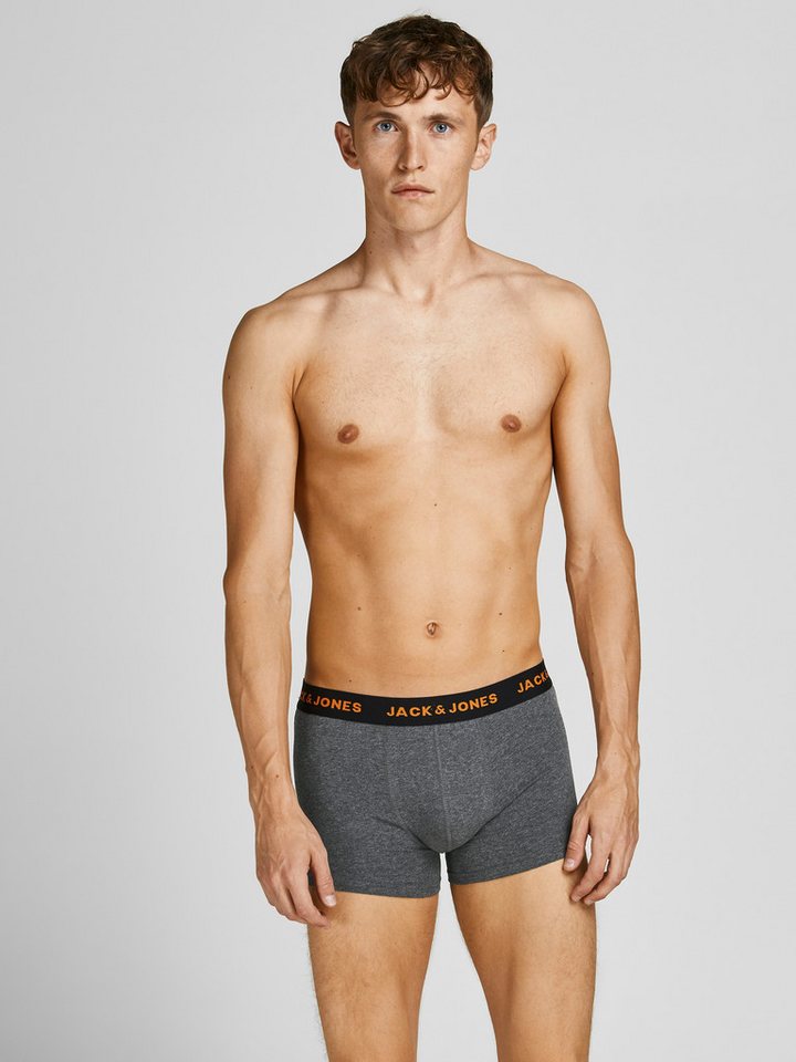 Jack & Jones Trunk JACBLACK eng anliegend, bequem mit elastischem Bund (Packung, 5-St) unifarben & meliert, Baumwollmischung, elastisches Bündchen – Bild 4 von 5