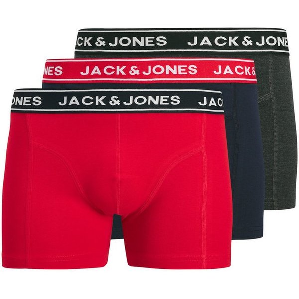 Jack & Jones Trunk JACHECTOR SOLID TRUNKS 3 PACK (Packung, 3-St) Baumwollmischung, elastischer Bund
