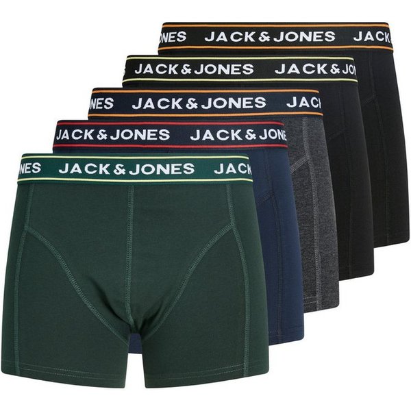 Jack & Jones Trunk JACMAX SOLID TRUNKS 5 PACK BTW (Packung, 5-St) Baumwollmischung