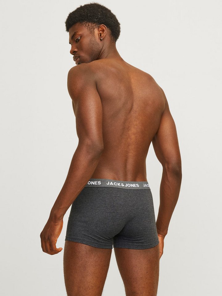 Jack & Jones Trunk JACSOLID Stretchkomfort, elastisch, bequem mit sportlichem Look (Packung, 12-St) bedruckt, modisch, eng anliegend, Baumwollmischung, Bündchen – Bild 5 von 5