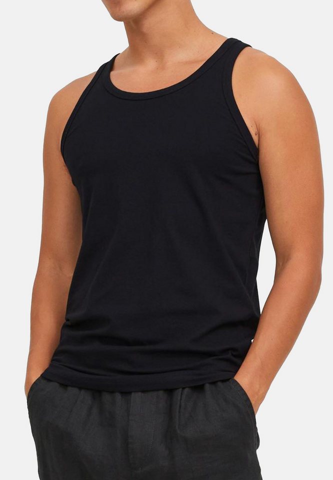 Jack & Jones Unterhemd 4er Pack Jacbasic (Spar-Set, 4-St) Unterhemd / Tanktop - Baumwolle - Atmungsaktiv – Bild 2 von 5