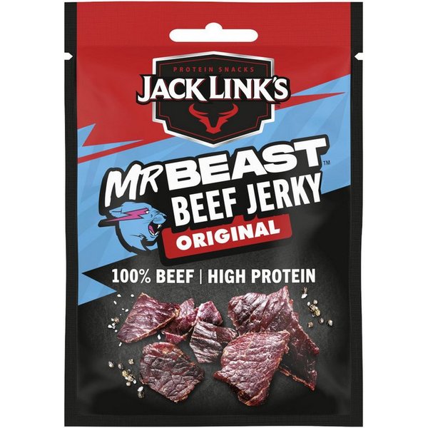 Jack-Links Fertiggericht, Jack Links Beef Jerky Original 100 Prozent Lean Beef Snack 25g