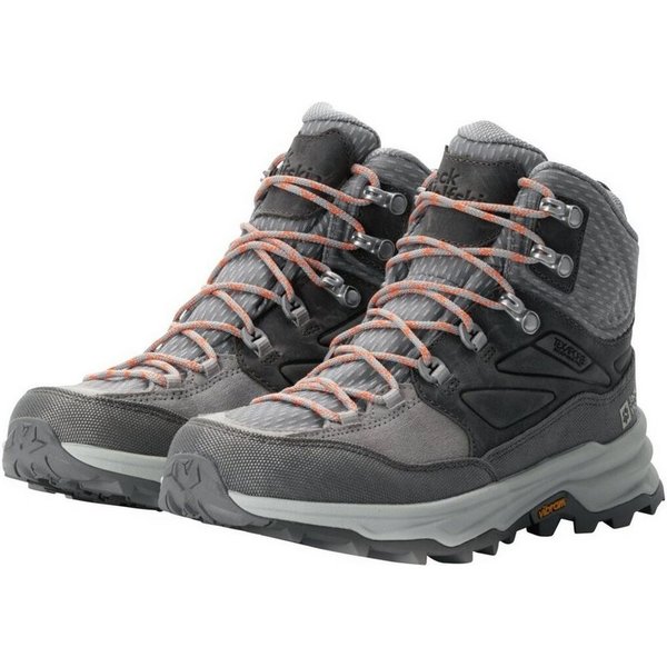 Jack Wolfskin Cyrox Texapore Mid (Leder/Textil, wasserdicht) grau Damen Wanderschuh