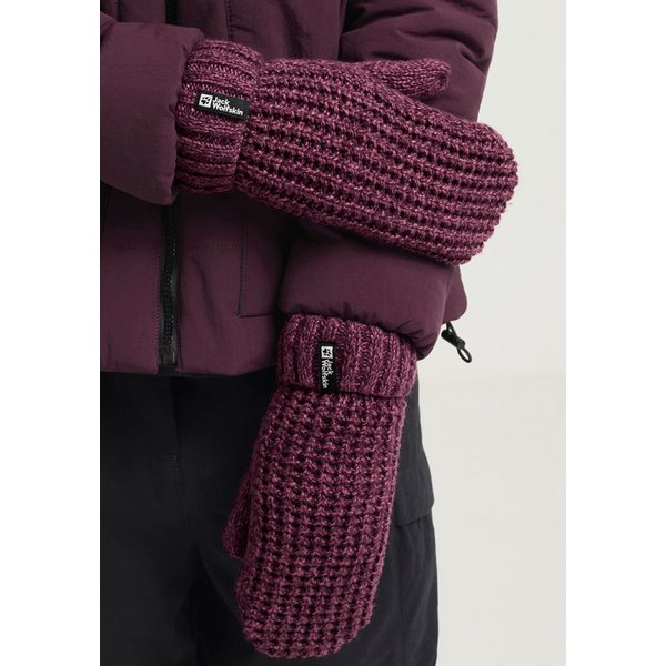 Jack Wolfskin Fäustlinge MEDLEY KNIT MITTEN W Strick-Fäustlinge, warm, mit Fleece-Futter