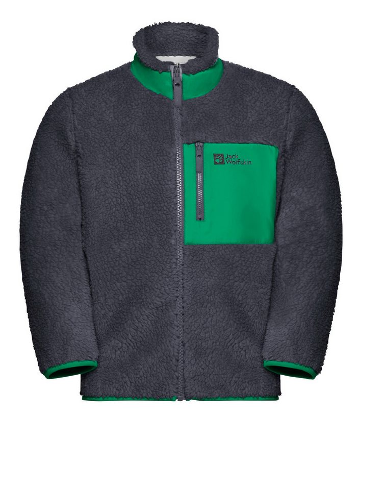Jack Wolfskin Fleecejacke ICE CURL JACKET K mit Eingrifftaschen und Brusttaschen, atmungsaktiv, winddicht – Bild 4 von 5