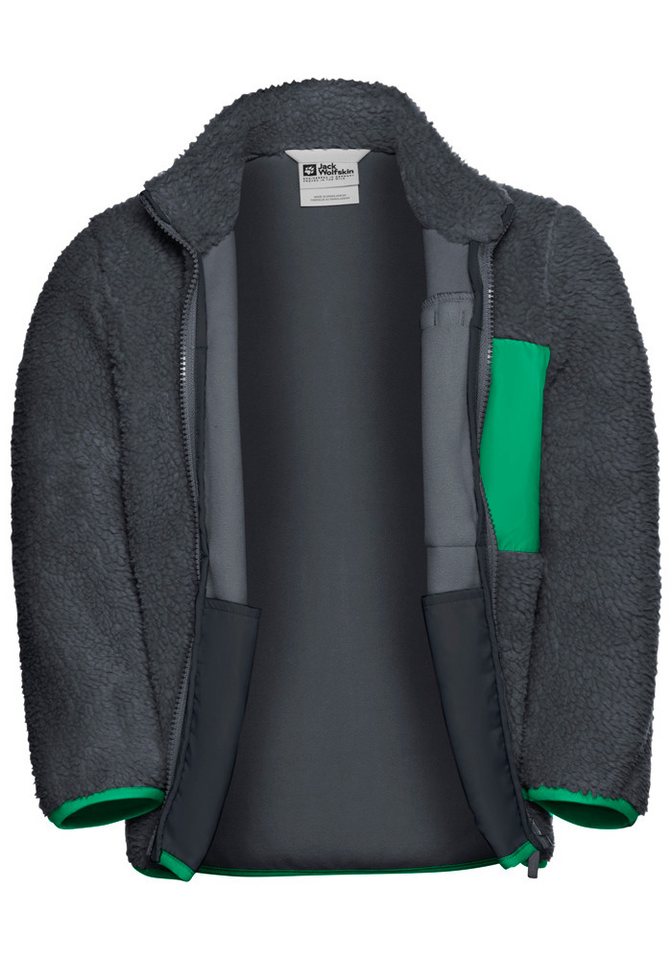Jack Wolfskin Fleecejacke ICE CURL JACKET K mit Eingrifftaschen und Brusttaschen, atmungsaktiv, winddicht – Bild 5 von 5