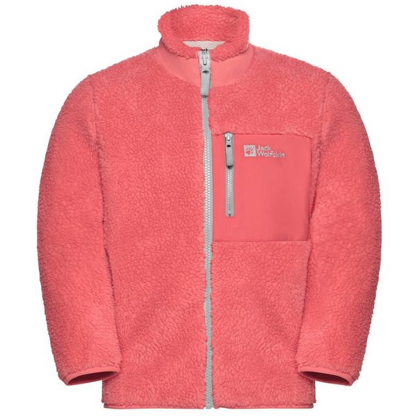 Jack Wolfskin Fleecejacke ICE CURL JACKET K mit Eingrifftaschen und Brusttaschen, atmungsaktiv, winddicht