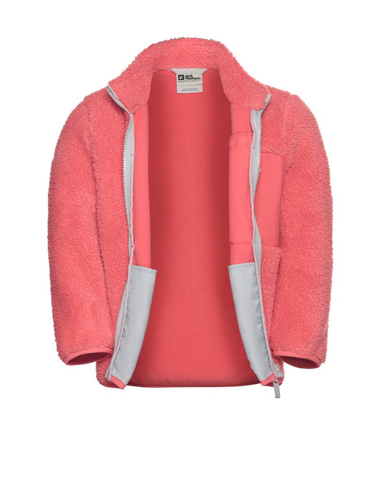 Jack Wolfskin Fleecejacke ICE CURL JACKET K mit Eingrifftaschen und Brusttaschen, atmungsaktiv, winddicht – Bild 2 von 2