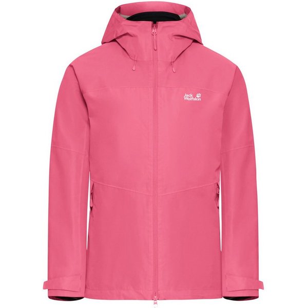Jack Wolfskin Funktionsjacke Übergangs-Wanderjacke Wild Places 3in1 (wasserdicht, winddicht) pink