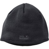 JACK WOLFSKIN Herren STORMLOCK LOGO KNIT CAP, Größe L in Grau