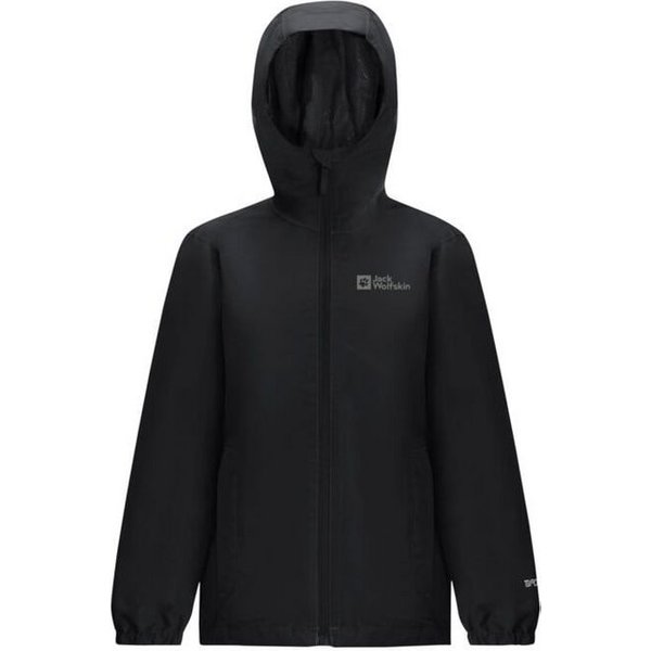 Jack Wolfskin Regenjacke Flaze Texapore (winddicht, wasserdicht und leicht) schwarz Kinder