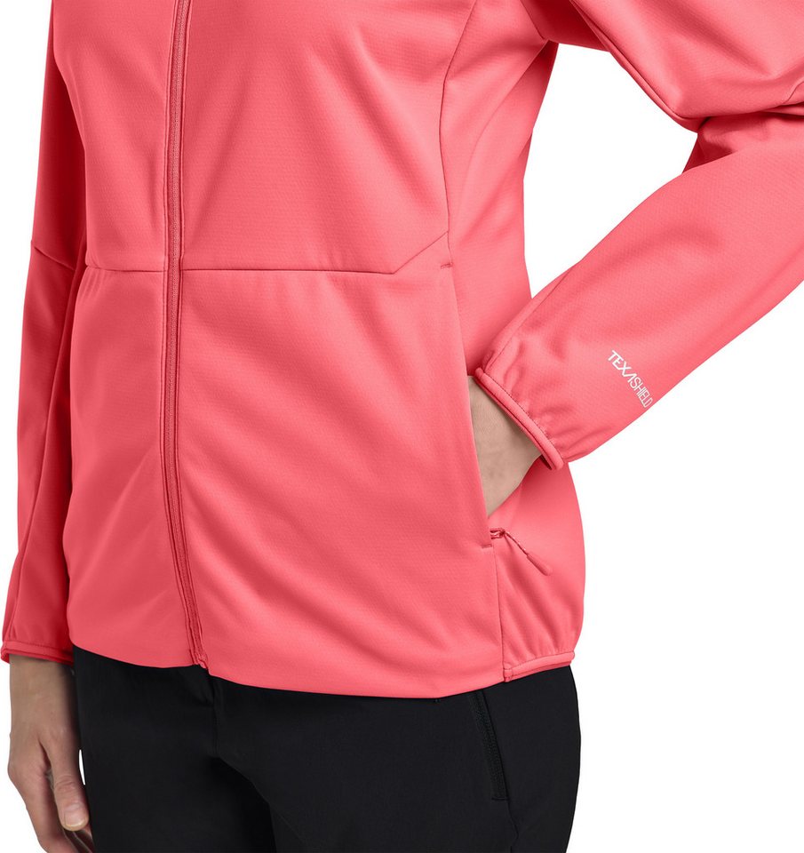 Jack Wolfskin Softshelljacke FELDBERG HOODY W mit zwei Hüfttaschen, atmungsaktiv, winddicht – Bild 4 von 5