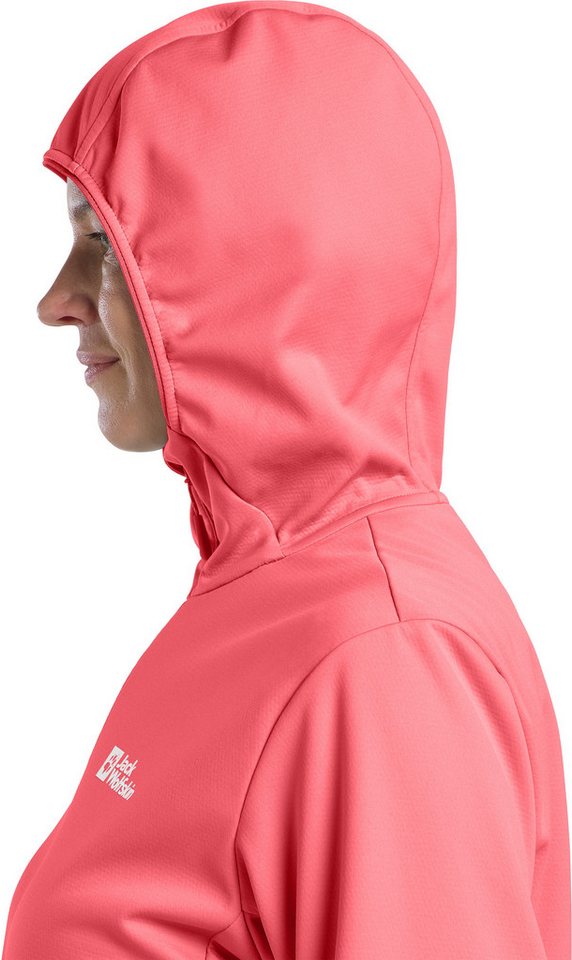 Jack Wolfskin Softshelljacke FELDBERG HOODY W mit zwei Hüfttaschen, atmungsaktiv, winddicht – Bild 5 von 5