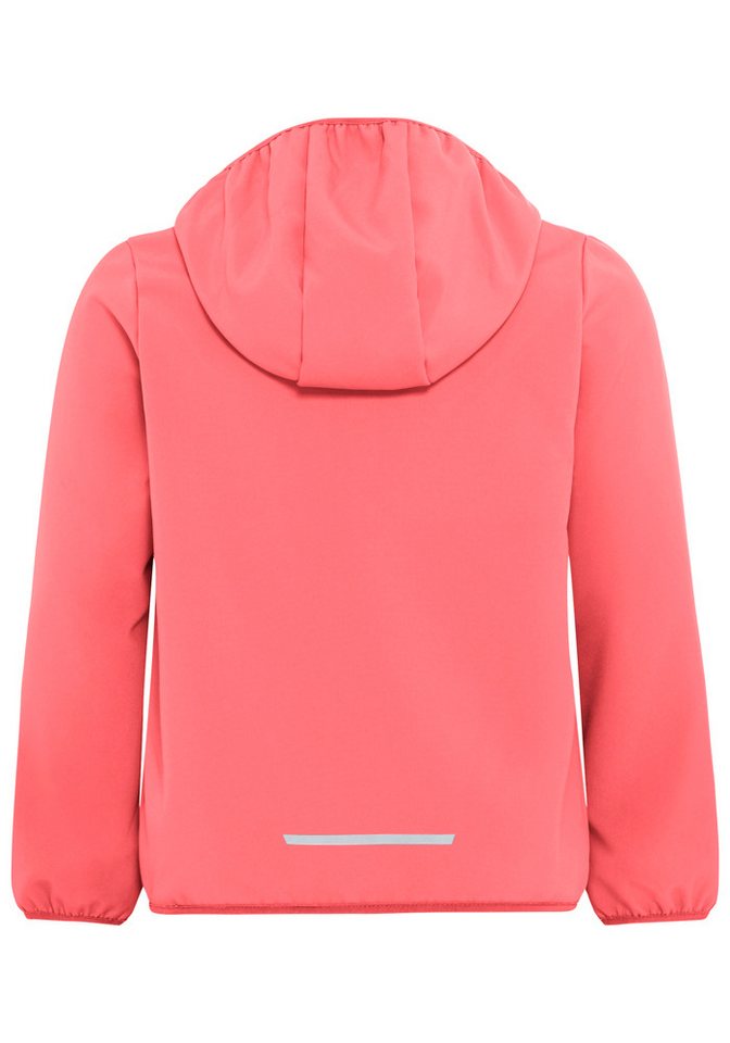 Jack Wolfskin Softshelljacke FOURWINDS JACKET KIDS für Kinder, mit Kapuze, wasserabweisend – Bild 3 von 5