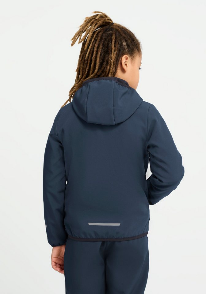 Jack Wolfskin Softshelljacke FOURWINDS JKT K wasserabweisend, windabweisend, mit reflektierenden Details – Bild 2 von 5