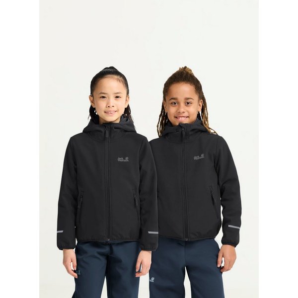 Jack Wolfskin Softshelljacke FOURWINDS JKT K wasserabweisend, windabweisend, mit reflektierenden Details