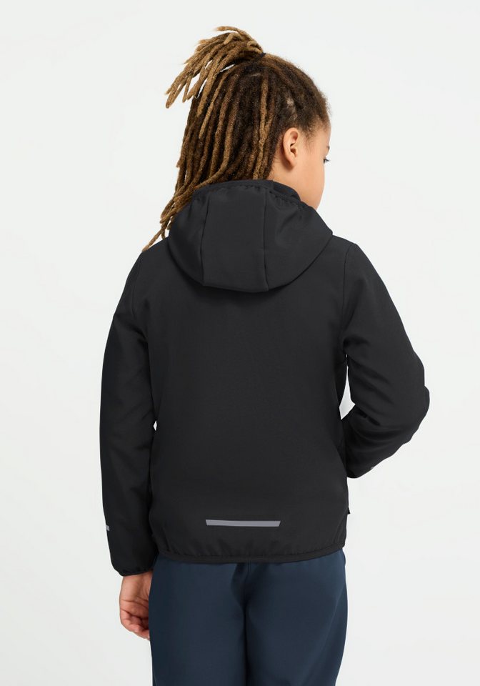 Jack Wolfskin Softshelljacke FOURWINDS JKT K wasserabweisend, windabweisend, mit reflektierenden Details – Bild 2 von 5