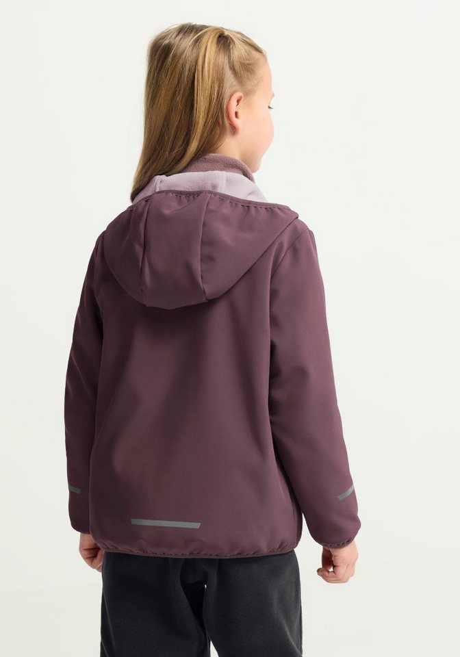 Jack Wolfskin Softshelljacke FOURWINDS JKT K wasserabweisend, windabweisend, mit reflektierenden Details – Bild 2 von 5