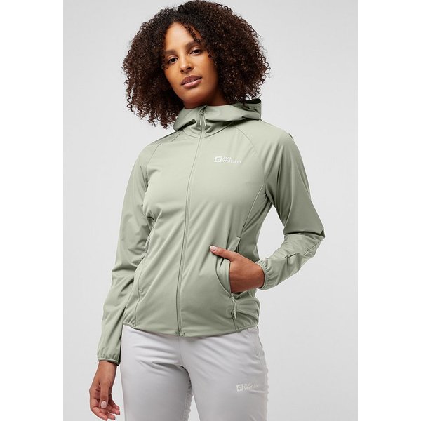 Jack Wolfskin Softshelljacke PRELIGHT PRO JKT W mit Kapuze, atmungsaktiv, wasserabweisend, windabweisend