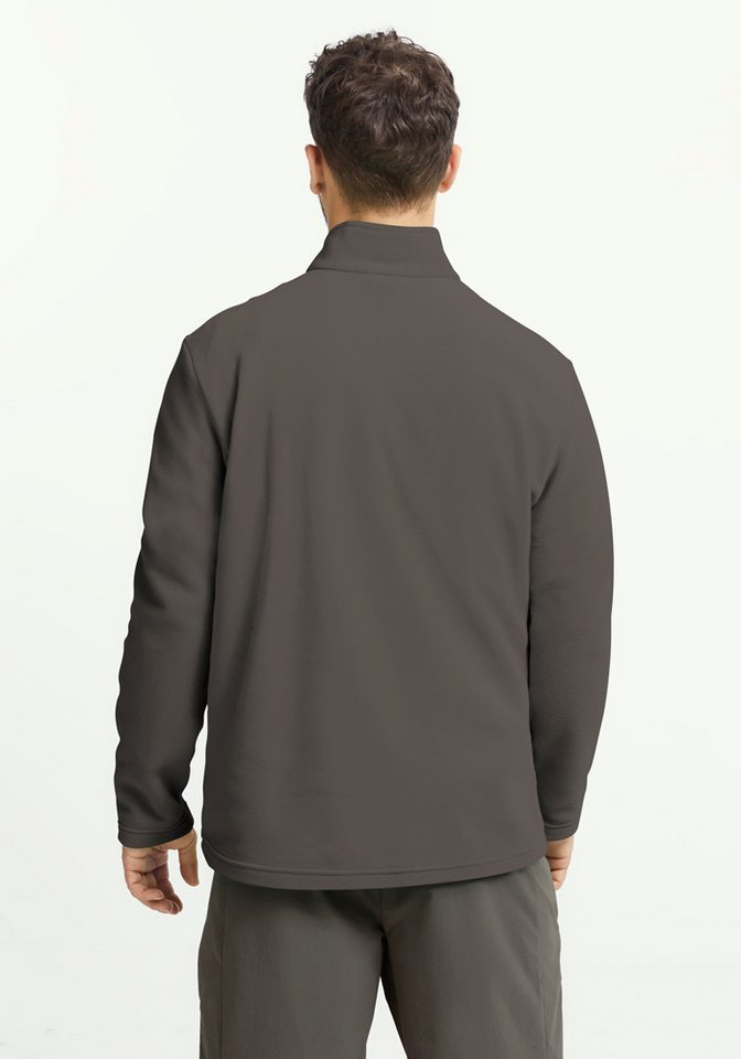 Jack Wolfskin Stehkragenpullover TAUNUS 100 HZ M Fleecepullover, Halfzip-Reißverschluss, Stehkragen – Bild 2 von 5