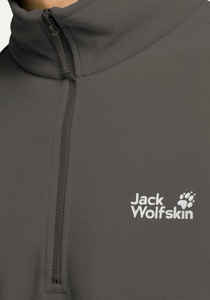 Jack Wolfskin Stehkragenpullover TAUNUS 100 HZ M Fleecepullover, Halfzip-Reißverschluss, Stehkragen – Bild 4 von 5