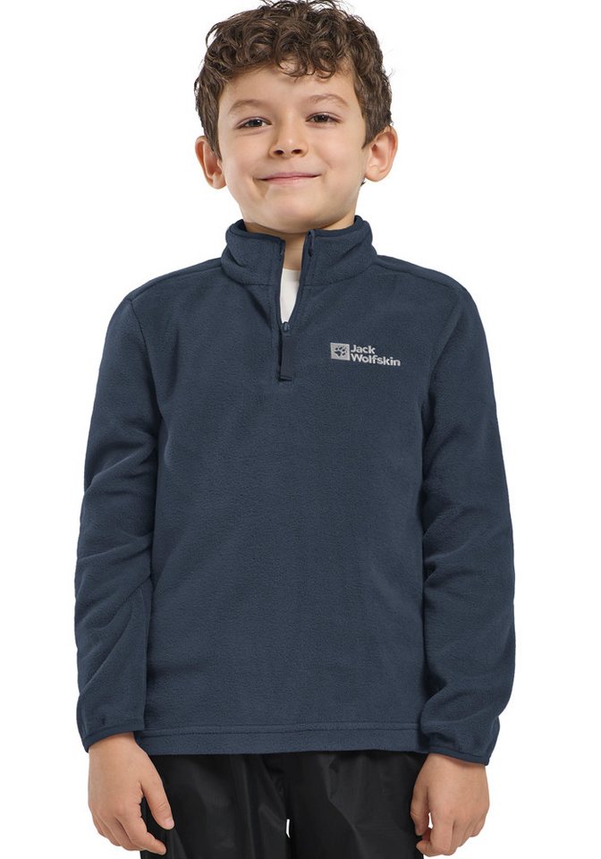 Jack Wolfskin Stehkragenpullover TAUNUS HALFZIP K mit hohem Stehkragen, aus Fleece-Material – Bild 2 von 5