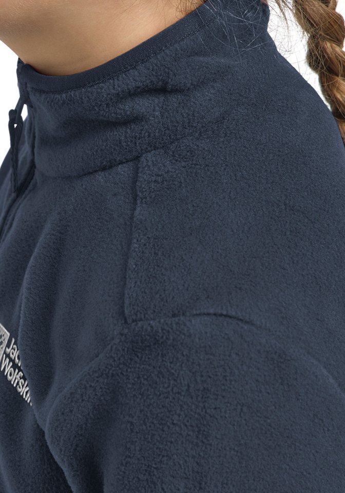 Jack Wolfskin Stehkragenpullover TAUNUS HALFZIP K mit hohem Stehkragen, aus Fleece-Material – Bild 5 von 5