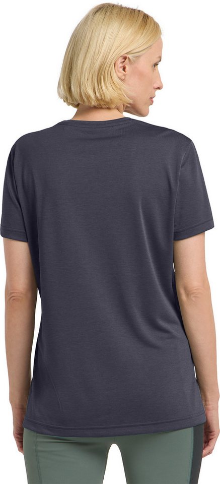 Jack Wolfskin T-Shirt 0 mit V-Ausschnitt, Kurzarm, aus Polyester, normale Passform – Bild 2 von 4