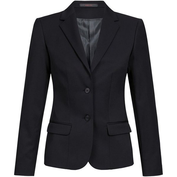 GREIFF Jackenblazer Greiff Corporate BASIC Damen Business-Blazer Regular-Fit Schwarz
