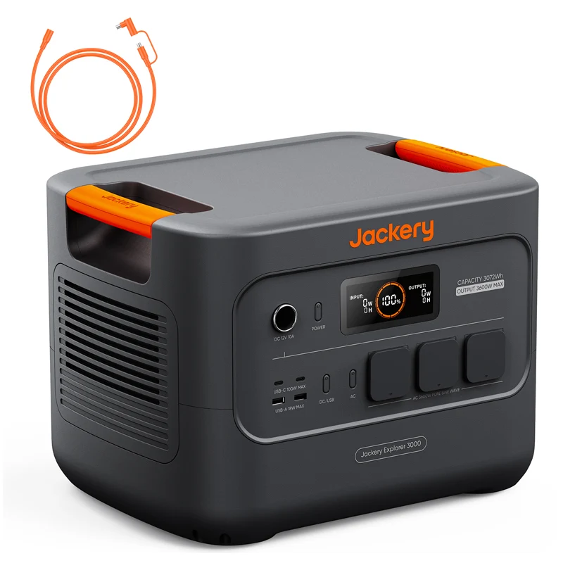 Explorer 3000v2 mit Zubehör - Explorer 3000 v2 + DC Solarpanel Verlängerungskabel 5M
