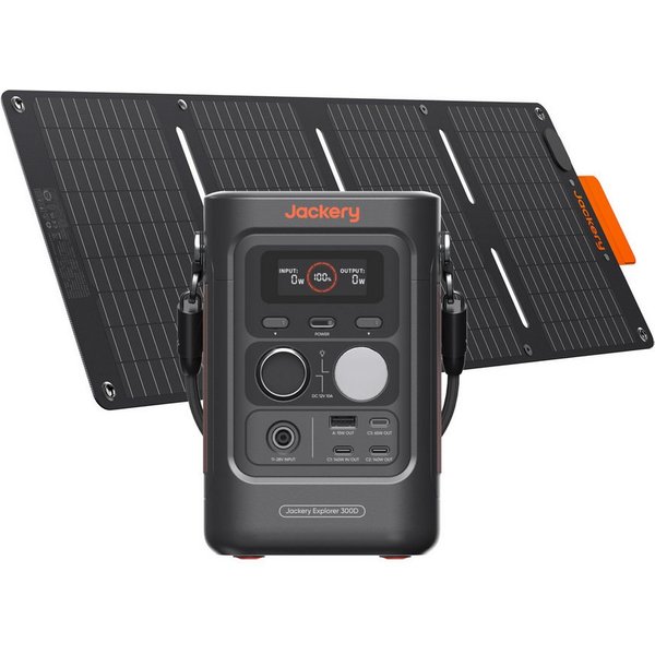Jackery Explorer 300D tragbare Powerstation 288Wh LFP-Batterie, 300W DC Power, 2x USB-C bis 140W, Powerbank für Camping, Reisen & Wohnmobile 15000 mAh (12 V), S