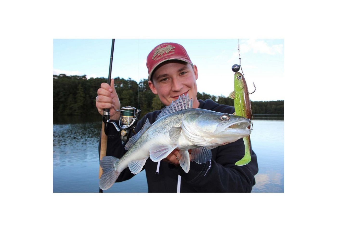 Jackson Fishing Kunstköder, Jackson The Fish 10cm Firetiger Gummifisch – Bild 3 von 3