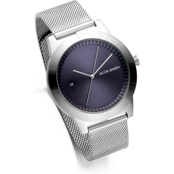 Jacob Jensen Quarzuhr Ascent 143, Armbanduhr, Herrenuhr, Edelstahlarmband, analog, Tag