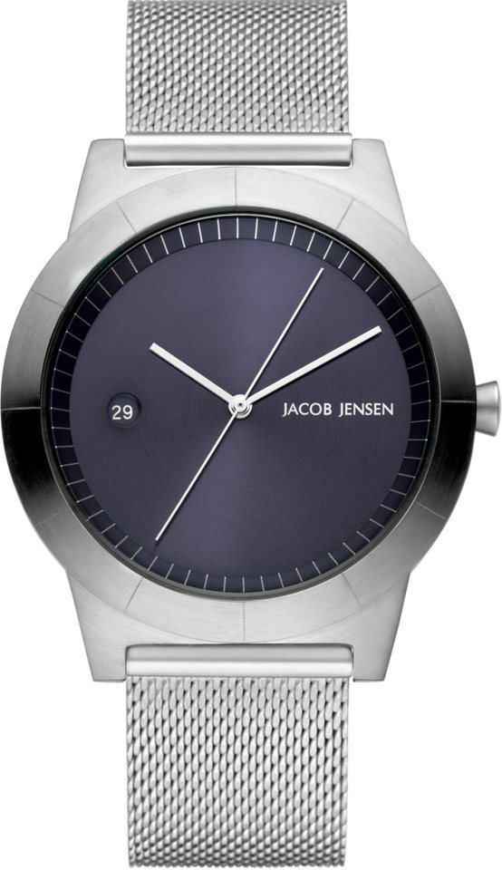 Jacob Jensen Quarzuhr Ascent 143, Armbanduhr, Herrenuhr, Edelstahlarmband, analog, Tag – Bild 2 von 2