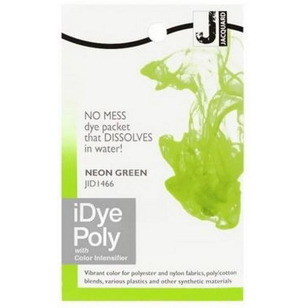 Jacquard Textilfarbe iDye Poly, Färbemittel für synthetische Gewebe, 14g Päckchen inkl. Farbverstärker