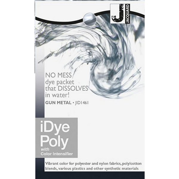 Jacquard Textilfarbe iDye Poly, Färbemittel für synthetische Gewebe, 14g Päckchen inkl. Farbverstärker