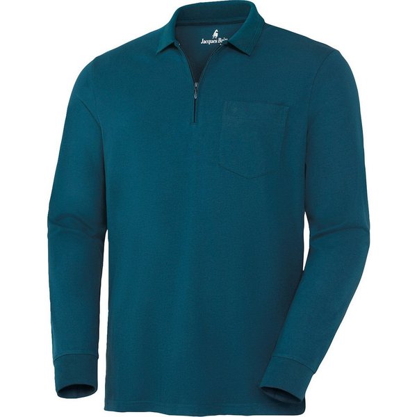 Jacques Britt Langarm-Poloshirt Superweich mit hohem Baumwoll-Anteil