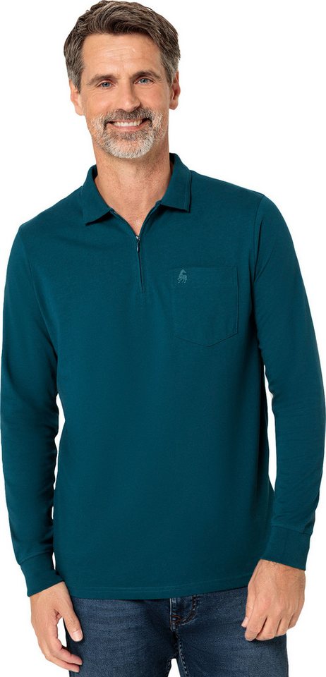Jacques Britt Langarm-Poloshirt Superweich mit hohem Baumwoll-Anteil – Bild 3 von 5