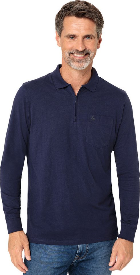Jacques Britt Langarm-Poloshirt Superweich mit hohem Baumwoll-Anteil – Bild 3 von 5
