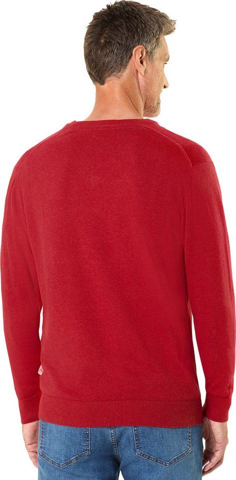 Jacques Britt V-Ausschnitt-Pullover Besonders angenehmes Tragegefühl dank 100% Baumwolle – Bild 4 von 5