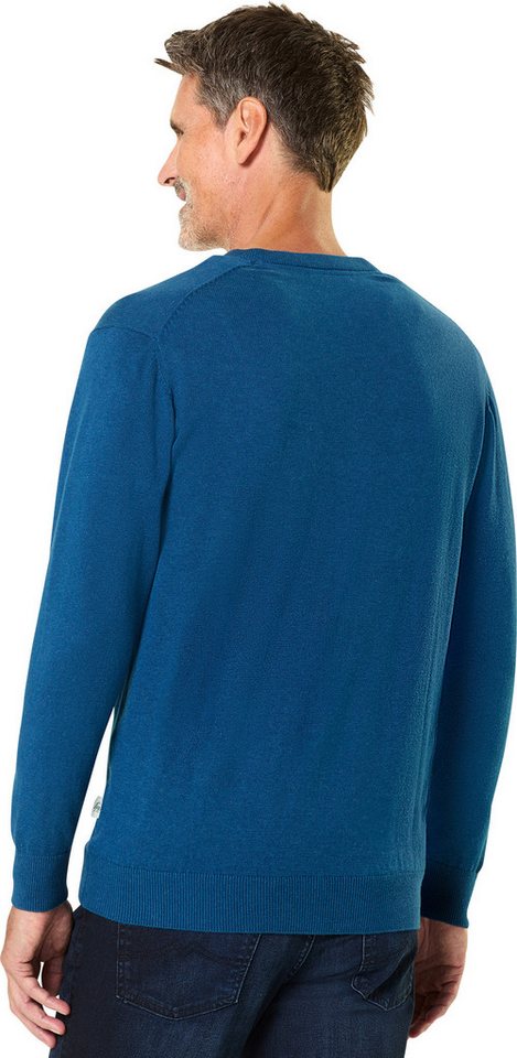 Jacques Britt V-Ausschnitt-Pullover Besonders angenehmes Tragegefühl dank 100% Baumwolle – Bild 4 von 5