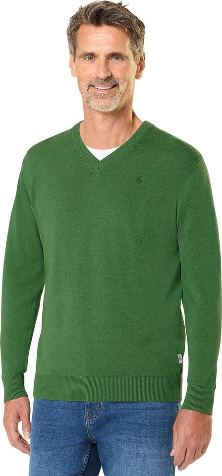 Jacques Britt V-Ausschnitt-Pullover Besonders angenehmes Tragegefühl dank 100% Baumwolle – Bild 3 von 5