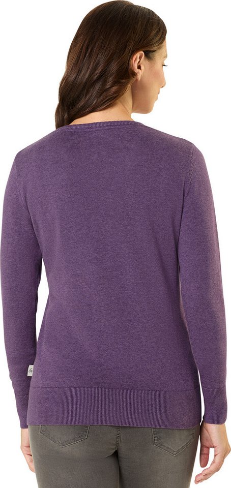 Jacques Britt V-Ausschnitt-Pullover Hautsympathisch und formstabil dank 100% Baumwolle – Bild 4 von 5